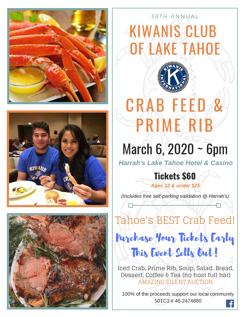 38th Annual CRAB FEED • South Shore Lake Tahoe Real Estate